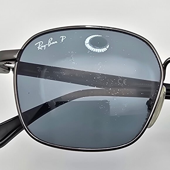 Ray-Ban RB3664-CH 004/BA Chromance Gunmetal Frame Polarized Blue Lens Sunglasses - Picture 15 of 16